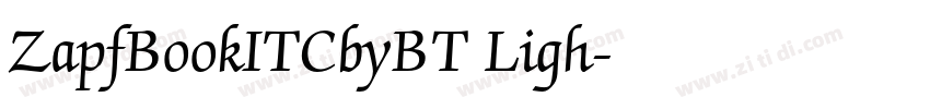 ZapfBookITCbyBT Ligh字体转换